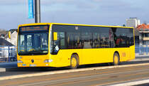 MB Citaro, SB55 der RSVG-BBV auf der Kennedybrcke zwischen Bn-Beuel und Bonn - 10.01.2011
