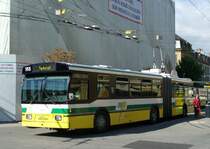 TN - FBW/Hess  Trolleybus Nr.165 bei der Haltestelle Place Pury am 19.09.2007