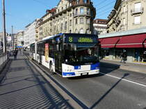 TL - Neoplan Bus Nr.603  VD 1587 unterwegs auf der Linie 8 in der Stadt Lausanne am 22.01.2011
