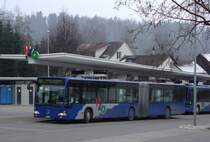 VZO-Mercedes Citaro NR.59 beim Busbahnhof in Oetwil am 30.1.11