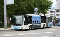 SVB 290 (PG VB 6290) mit TB Werbung fr Agilitas.
Pforzheim HBF, 17.8.2010.
