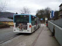 Ein RNV Citaro G in Neckargemünd am 05.02.11