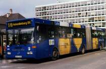 HST 876, ein Mercedes O405 G, aufgenommen im September 1996 in Hagen am Hauptbahnhof.