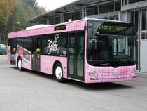 asm - MAN Regiobus Nr.39 BE 241763 mit Vollwerbung vor dem Busdepot im Wangen an der Aare am 27.10.2007