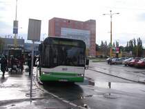 Ein Solaris Urbino am Bahnhof Kosice/Kaschau. Aufgenommen am 24.10.2007