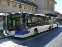 tl - NEOPLAN Gelenkbus Nr.621 vor dem SBB Bahnhof in Lausanne am 09.09.2007
