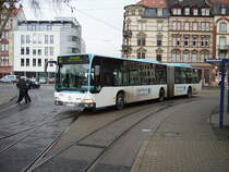 Ein RNV Citaro G in Heidelberg am Betriebshof am 11.02.11