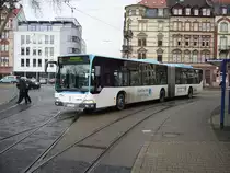 Ein RNV Citaro G in Heidelberg am Betriebshof am 11.02.11