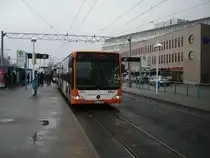 Ein RNV Citaro G in Heidelberg Hbf am 11.02.11