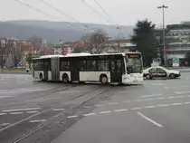 Ein Citaro G in Heidelberg Hbf am 11.02.11