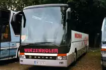 Setra S315 GT-HD, aufgenommen im August 1998 auf dem Parkplatz der Westfalenhallen in Dortmund.