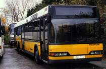 Neoplan N4020 NF Megatrans, ex BVG Berlin 5541. Aufgenommen  im Oktober 1997 im GWZ der Neoplan NL Rhein Ruhr in Oberhausen.