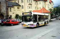 Neoplan N4007 Nf Midi , aufgenommen im August 1995 in Schwaz / Tirol.