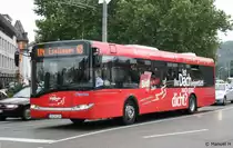 Fischle (ES N 119) wirbt f�r die Bodtl�nder Gmbh.
Aufgenommen am Bahnhof Esslingen, 17.8.2010.