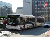 AAR - Scania-Hess Nr.168  AG 374168 bei der Bushaltestelle vor dem Bahnhof Aarau am 05.02.2011