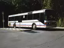 Setra S215 NR der Schaumburger Verkehrsgesellschaft, aufgenommen im August 1997 am Busbahnhof in Rinteln.