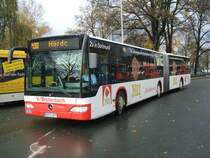 MB Citaro Gelenkbus von VGBreitenbach in Schwerte Bhf/Bbf,
als Linie 430 nach Dortmund - H�rde Bhf.im Auftrag der DSW21 (10.11.2007)