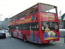 Ein MAN Doppeldecker in Frankfurt am Main Hbf am 13.02.11