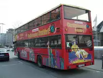 Ein MAN Doppeldecker in Frankfurt am Main Hbf am 13.02.11