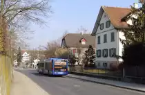 VZO-Mercedes Citaro NR.28 bei der Haltestelle Gr�ningen,Stedtli am 13.2.11