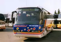 Neoplan Transliner N316/3 KL, aufgenommen im Mai 1998 auf dem Gel�nde der Neoplan NL Rhein Ruhr in Oberhausen.
