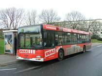 MAN,Wagen 1082, der DSW21,Linie 456 nach Dortmund - Sch�ren ,
als Werbetr�ger WAZ.(12.11.2007)