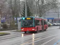 VB Biel - Mercedes Citaro Nr.158 BE 666158 unterwegs auf der Linie 4 in Biel-Mett am 15.02.2011
