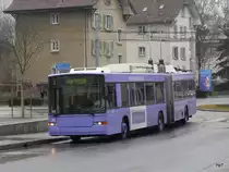 VB Biel - NAW Trolleybus Nr.86 unterwegs auf der Linie 1 kurz vor der Haltestelle Orpundplatz am 15.02.2011

