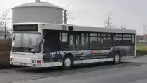�lterer MAN Bus, am 16.02.2011 in Lehrte.