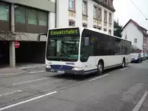Ein SWEG Citaro in Einsatzfahrt am 18.02.11