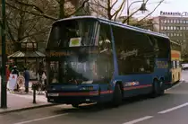 Neoplan Skyliner N122/3 Sightseeing von Berolina. Aufgenommen im M�rz 1997 auf dem Kurf�rstendamm in Berlin.