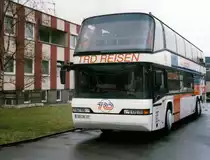 Neoplan Skyliner N122/3 L von TRD Reisen in Dortmund, aufgenommen im M�rz 1997 auf dem Gel�nde der Neoplan NL Rhein Ruhr in Oberhausen.