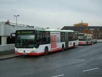 MB Citaro Gelenkbus der Bogestra ,Dienstfahrt,in Gelsenkirchen Hbf/Bbf.(13.11.2007)