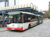 Bogestra Solaris Urbino 18,Wagen 0466,Linie CE 31 von Bochum Hbf/Bbf. nach Hattingen Mitte S ,als Werbetr�ger der  BKK futur 
(13.11.2007)