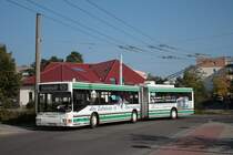 MAN NGE 152 - Obus 040 der BBG am 04.10.2010 auf der Linie 862 im Brandenburgischen Viertel. 
