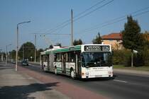 MAN NGE 152 - Obus 031 der BBG am 04.10.2010 auf der Linie 862 im Brandenburgischen Viertel.