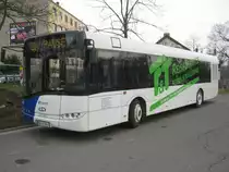 Das Foto zeigt einen Solaris Urbino der Firma Baron Reisen.Der Bus f�hrt Linienverkehr f�r Saarbahn und Bus. Aufgenommen habe ich das Foto am 19.02.2011 in Saarbr�cken Brebach.