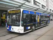 Hier ist einer der 8 neuen Citaro Busse zu sehen. Die Fahrzeuge sind seit Dezember 2010 im Einsatz.Das Foto habe ich am 19.02.2011 in Saarbr�cken am Hauptbahnhof gemacht.