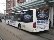 Hier ist einer der 8 neuen Citaro Busse zu sehen. Die Fahrzeuge sind seit Dezember 2010 im Einsatz.Das Foto habe ich am 19.02.2011 in Saarbr�cken am Hauptbahnhof gemacht.