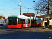 VB Biel - Hess-Swisstrollley BGT-N2C Nr.51 unterwegs auf der Linie 4 in Nidau am 07.02.2011