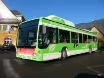 BGU - Schnappschuss vom Gas Mercedes Citaro Nr.25  SO 144839 unterwegs vor dem Bahnhof Grenchen Nord am 06.02.2011