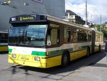 TN - FBW/Hess Trolleybus Nr.161 bei der Haltestelle Place Pury am 19.09.2007