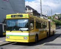TN - NAW / Hess Trolleybus Nr.120 bei der Haltestelle Place Pury am 19.09.2007