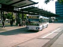 Wagen 310 auf der Linie 515 nach Hengytey, gerade nach der Abfahrt am Hagener ZOB.