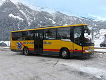 Grindelwald Bus - Setra S 412 UL  BE 100930 bei den Bushaltestellen beim Bahnhof Grindelwald am 25.02.2011

