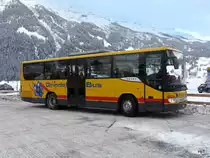 Grindelwald Bus - Setra S 412 UL  BE 100930 bei den Bushaltestellen beim Bahnhof Grindelwald am 25.02.2011

