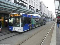 Citaro Gelenkbus von Saarbahn und Bus. Das Foto habe ich am 01.03.2011 in Saarbrcken gemacht.