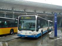 VBL Luzern Nr. 153/LU 15'053 Mercedes Citaro am 29. Dezember 2010 Luzern, Bahnhof