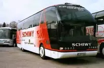 Neoplan Starliner N516 SHD, aufgenommen im M�rz 1999 auf dem Gel�nde der Neoplan NL Rhein Ruhr in Oberhausen.