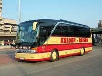 Setra 411 HD von  Kleder-Reisen , am 01.03.2011 am ZOB in Hnanover.